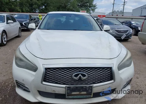 2014 Infiniti Q50 Hybrid Premium from USA, damaged, VIN JN1AV7AP7EM690553